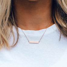 Load image into Gallery viewer, Engravable Bar Necklace