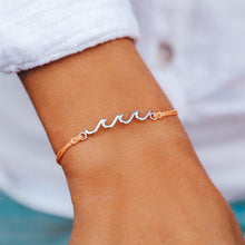 Load image into Gallery viewer, Silver Delicate Wave Bracelet