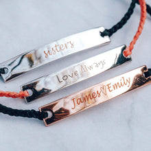 Load image into Gallery viewer, Engravable Bar Bracelet