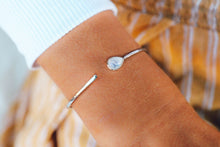 Load image into Gallery viewer, Moonstone Open Stone Cuff
