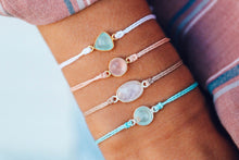 Load image into Gallery viewer, Rose Quartz Charm Bracelet
