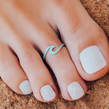 Load image into Gallery viewer, Enamel Wave Toe Ring
