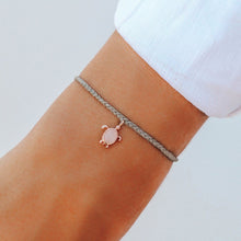 Load image into Gallery viewer, Rose Gold Save the Sea Turtles Charm
