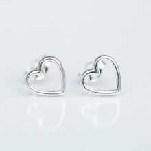 Load image into Gallery viewer, Open Heart Stud Earrings
