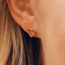 Load image into Gallery viewer, Open Heart Stud Earrings
