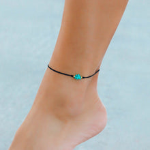 Load image into Gallery viewer, Turquoise Raw Stone Anklet
