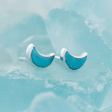 Load image into Gallery viewer, Crescent Moon Stud Earrings
