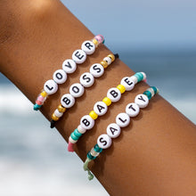 Load image into Gallery viewer, Salty Alphabet Bead Bracelet
