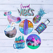 Load image into Gallery viewer, Script Good Vibes Sticker
